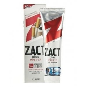 CJ Lion Зубная паста "Zact" с эффектом отбеливания кофейного и никотинового налета, 150 гр