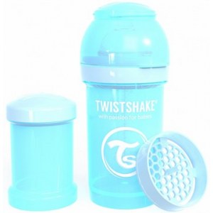 Twistshake Бутылочка антиколиковая Pastel Blue, 180 мл