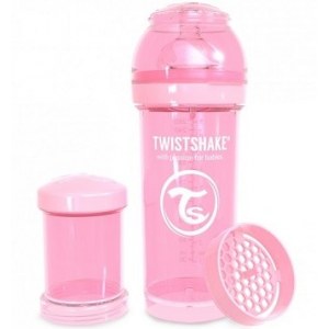 Twistshake Бутылочка антиколиковая Pastel Pink, 260 мл