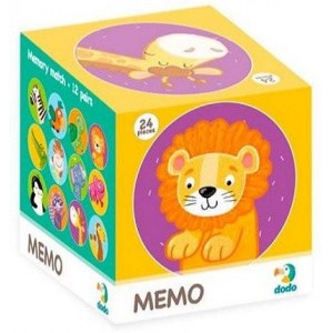 Dodo Мемо-игра "Дикие Животные", 24 элемента