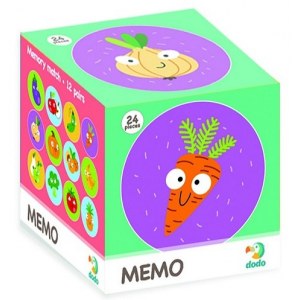 Dodo Мемо-игра "Фрукты и Овощи", 24 элемента