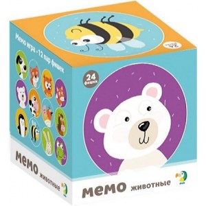 Dodo Мемо-игра "Животные", 24 элемента
