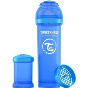 Twistshake Бутылочка антиколиковая Синяя печенька, 330 мл