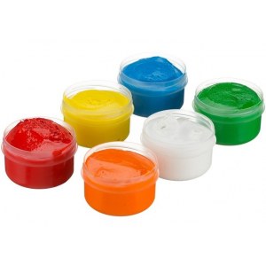 Roxy Kids Сенсорные пальчиковые краски, 6 цветов по 60 мл