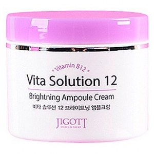 Jigott Vita Solution 12 ампульный крем для лица  Улучшение цвета, 100 мл, Корея